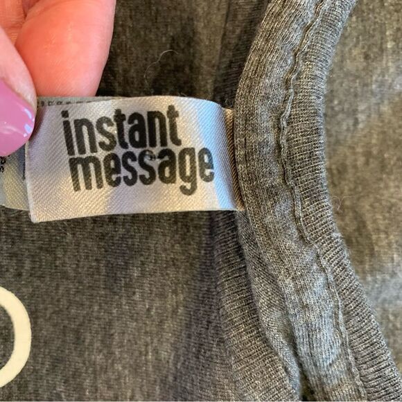 Dog Mother Wine Lover Gray Tee Size Medium - Picture 7 of 9